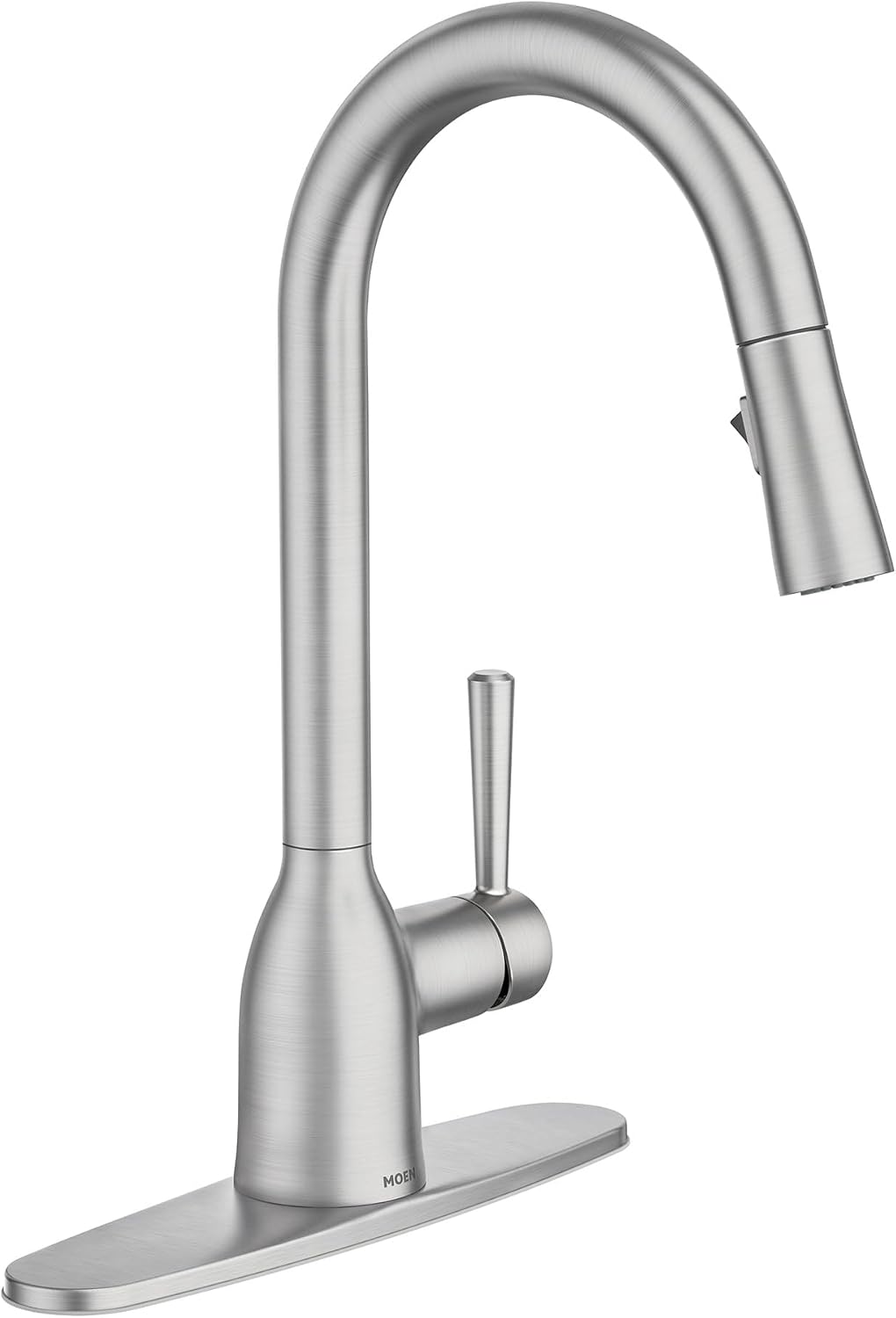 51GMeKlVglL._AC_SL1500_ Stainless steel single-handle high-arc pull-down kitchen faucet - Image 1