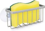 Kitchen sink sponge rack, kitchen sink storage rack - silver